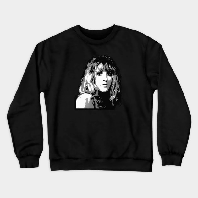 Stevie B&W Pop Crewneck Sweatshirt by Hart Images